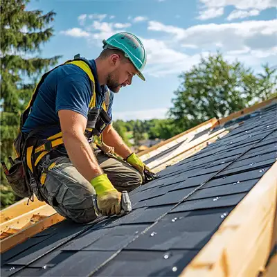 Toiture rénovée à Chasselay